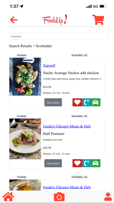 FoodsUp! iPhone screenshot 4 - Food & Drink app