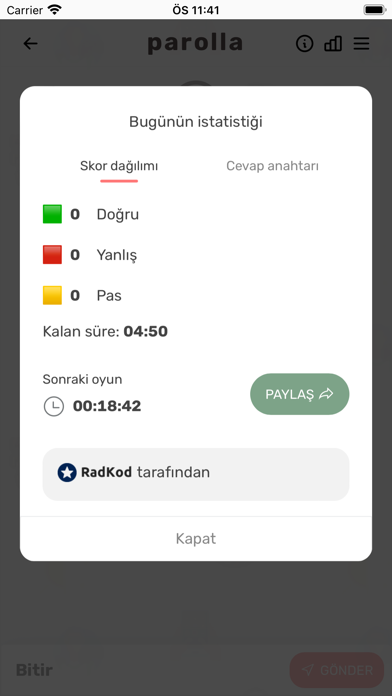 parolla - Kelime Oyunu Screenshot