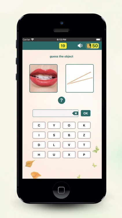 Word by picture puzzle game