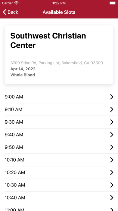 Houchin Community Blood Bank Screenshot