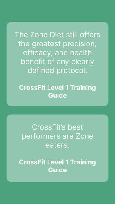 Zone Meal Planner Screenshot