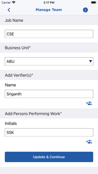 Chevron Start-Work Checks IOGP Screenshot