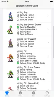 splamiibo: gear guide iphone screenshot 1