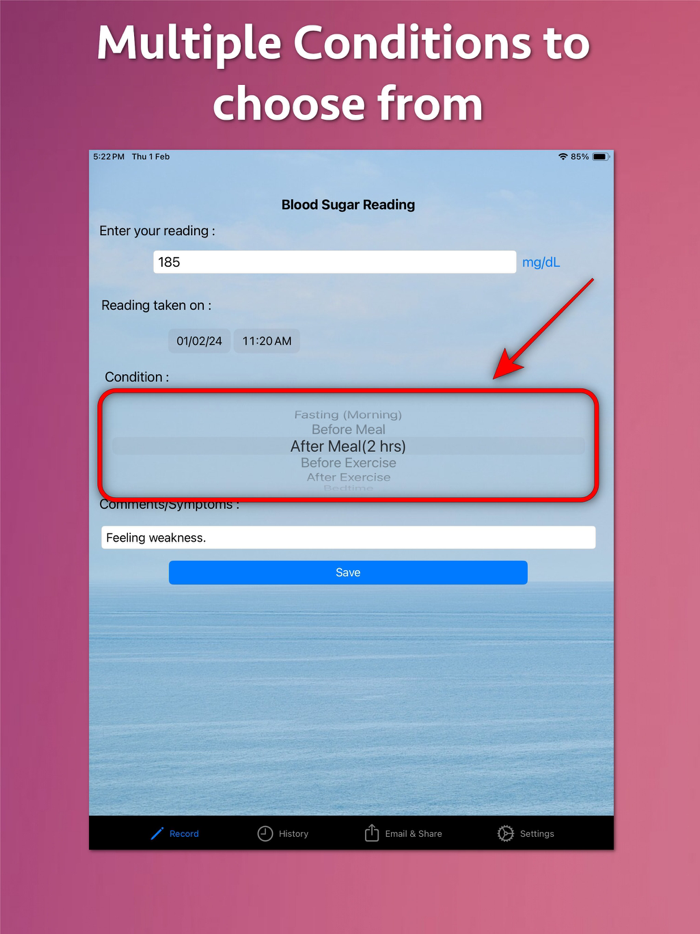 GlucoTrack-Blood Sugar Monitor