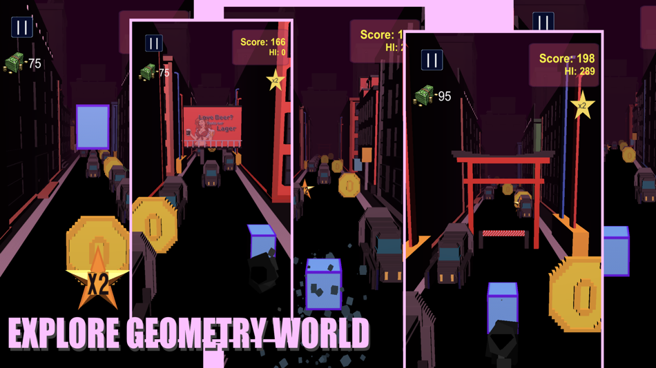 #1. Geometry 3D Dash (iOS) 由: Oleksii Petrochenko