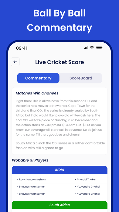 Live Cricket Score: Live Score Screenshot