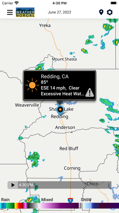 Weather NorCal Screenshot