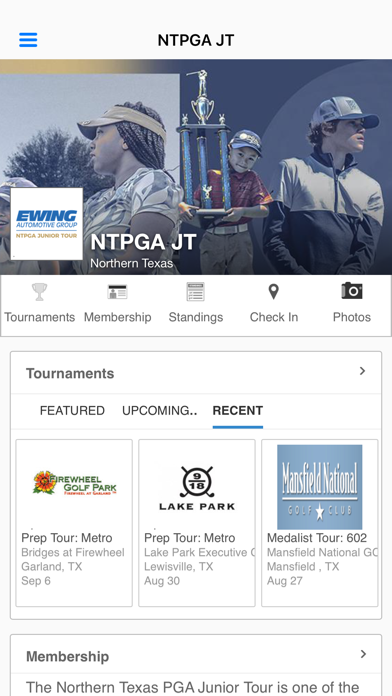 Northern Texas PGA Junior Tour Screenshot