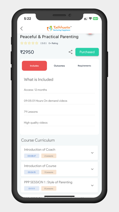 Tathhastu Life Learning App Screenshot