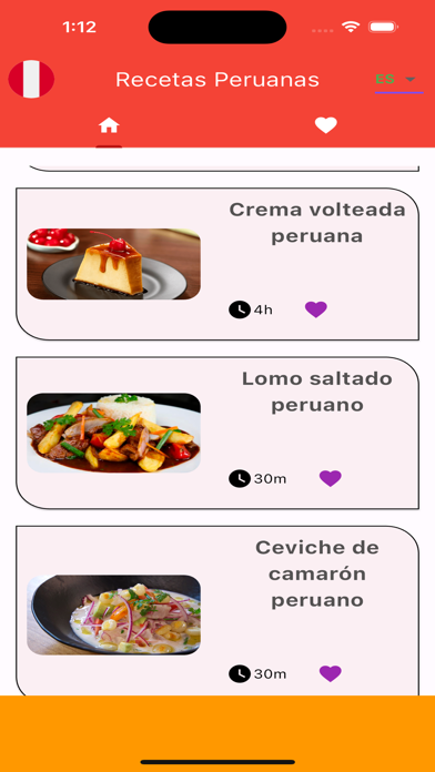 Recetas comida peruana Screenshot