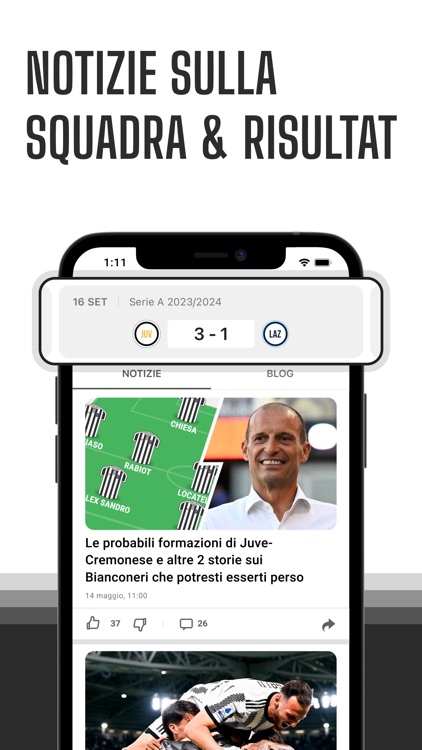 Bianconeri Live: Аpp di calcio