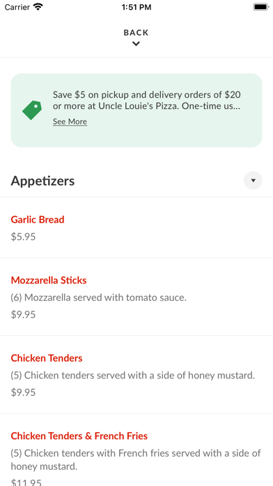 Uncle Louie's Pizza - NJ Screenshot
