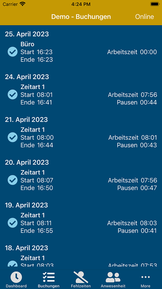 #2. Zeiterfassung KoSS zApp (iOS) Bởi: GCI Gesellschaft für computergestützte Informationsverarbeitung mbH
