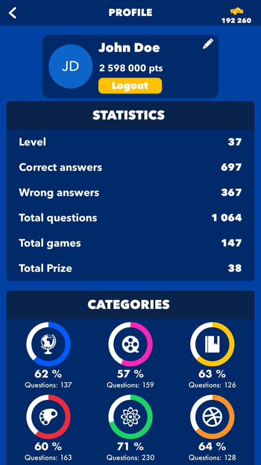 #4. Joker Quiz (iOS) 由: Ligia Goncalves