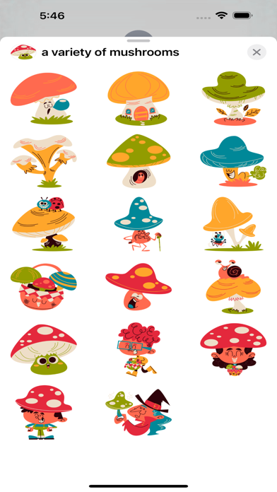 Screenshot #2 pour a variety of mushrooms