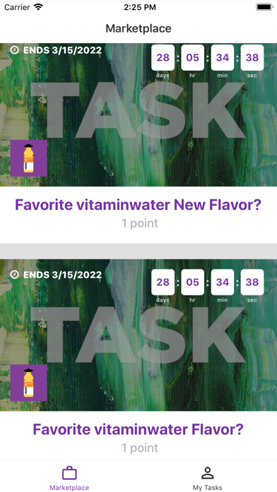 vitaminwater Campus Program Screenshot