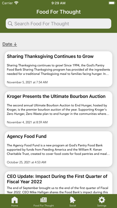 God's Pantry Food Bank Screenshot