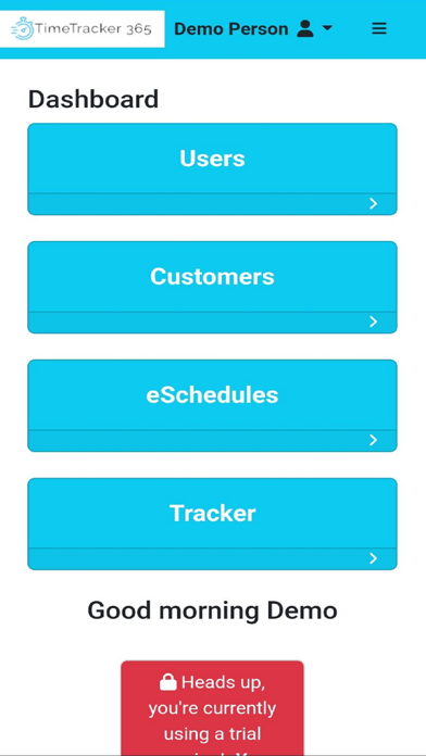 Screenshot 2 of TimeTracker365 App