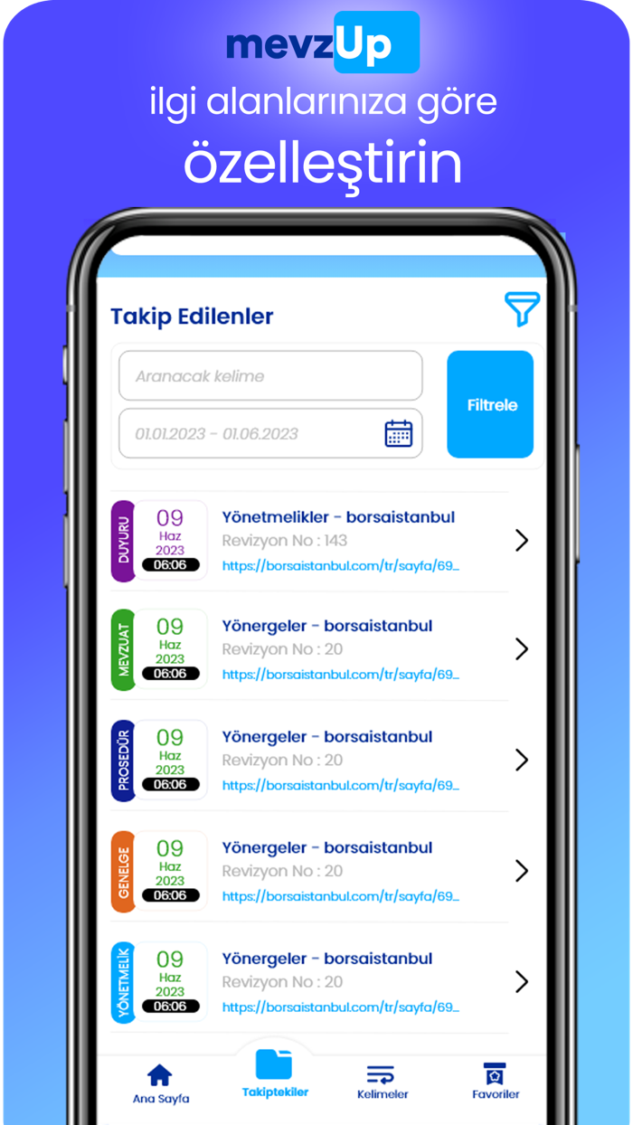 Mevzup - Mevzuat Takip Robotu