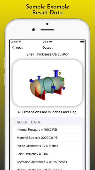 Pressure Vessel Thickness Pro Screenshot