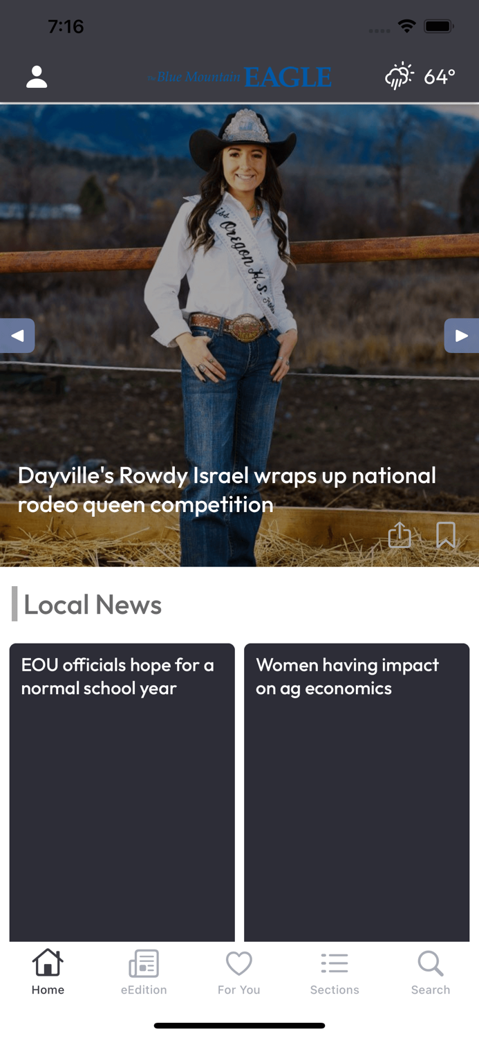 Blue Mountain News and eEdition