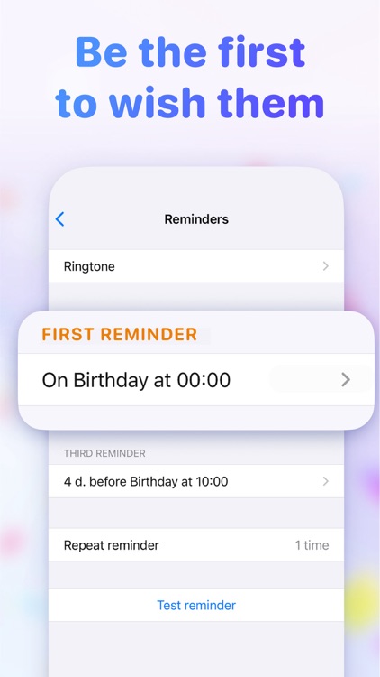 Birthday Reminder + Countdown