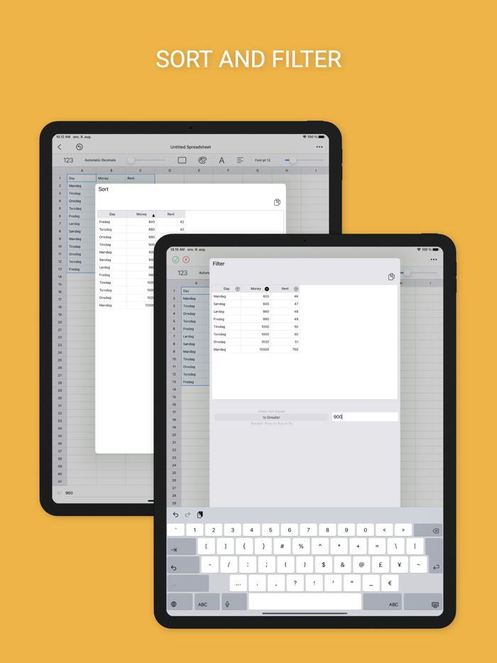The Spreadsheet App.