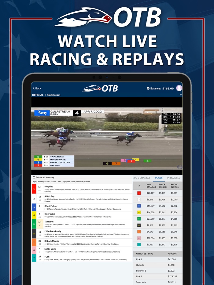 OTB - Horse Race Betting App
