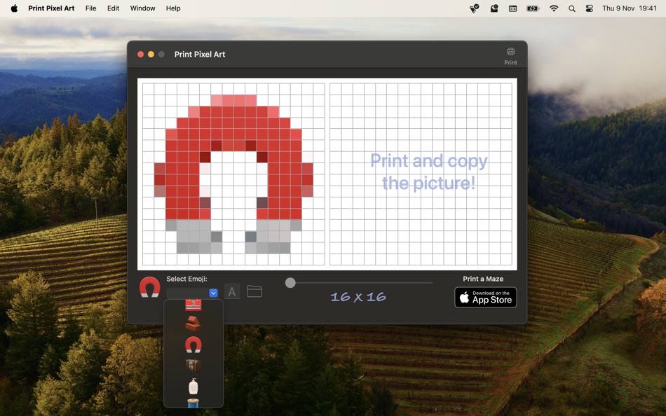 #5. Print Pixel Art (macOS) 由: Jan Nutbroek