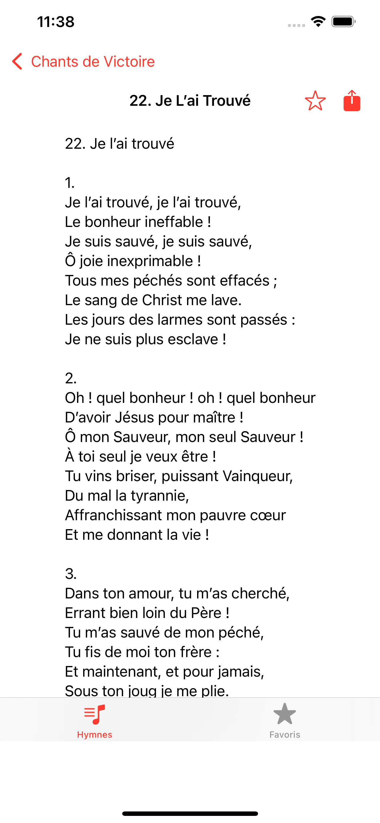 Chants de Victoire