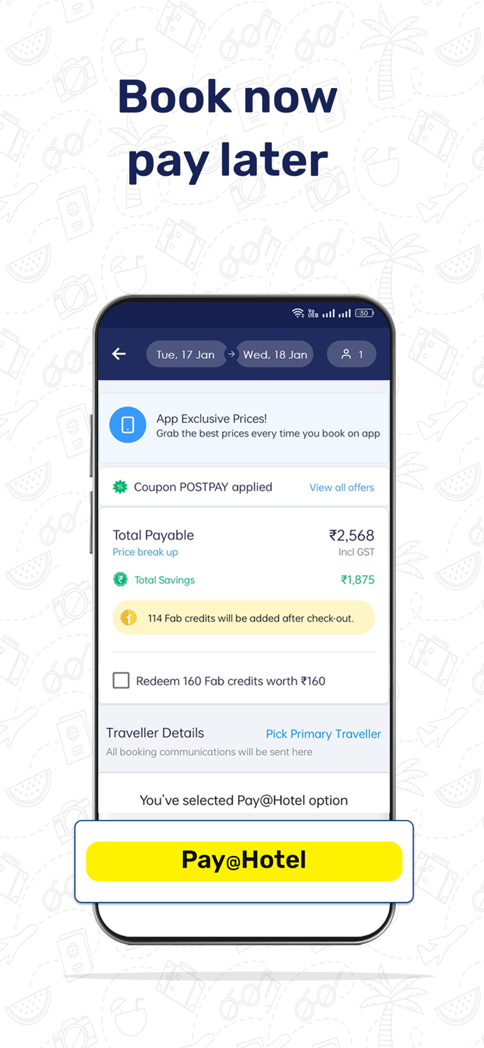 FabHotels Hotel Booking App