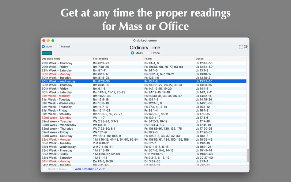 Ordo Lectionum - 1.2.2 - (macOS)