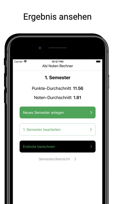 Abi Noten Rechner Screenshot