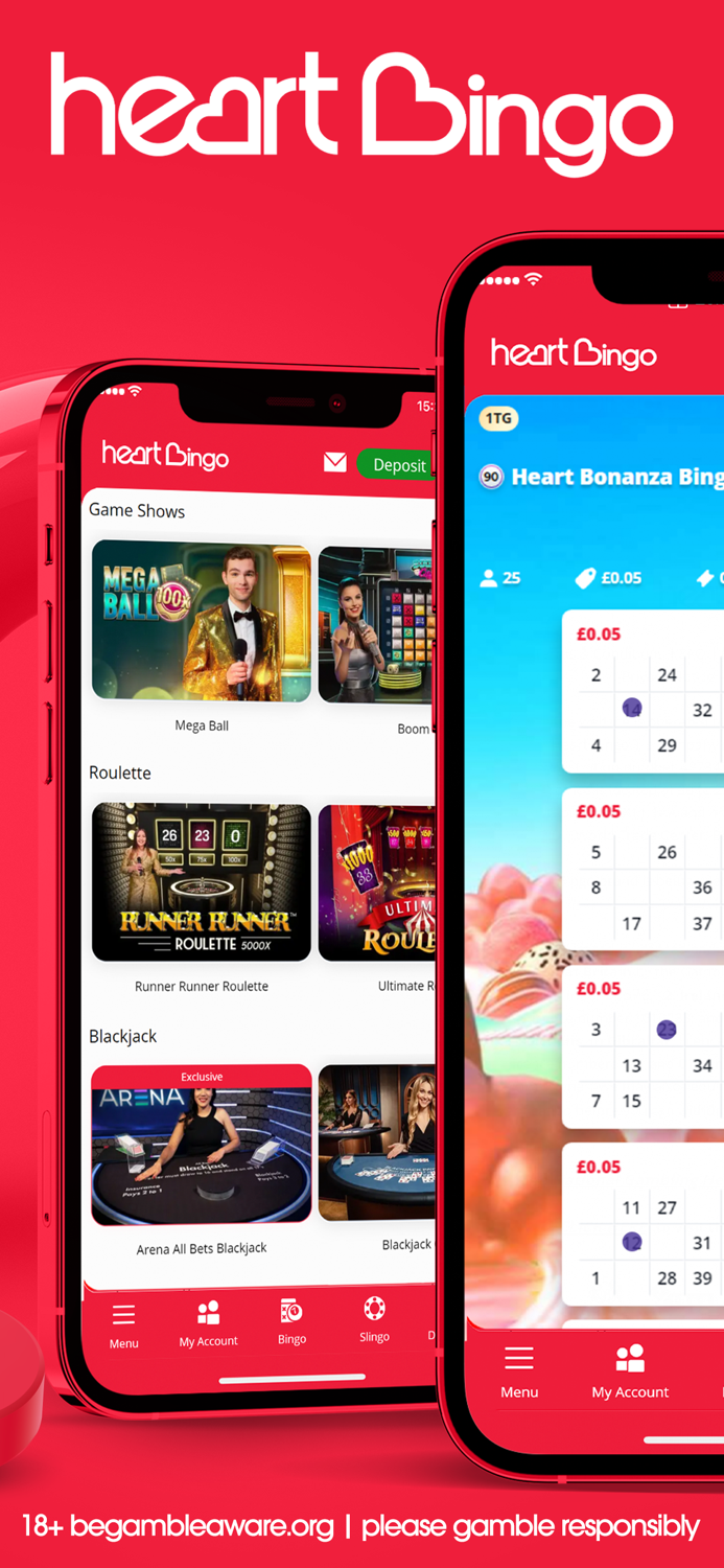 Heart Bingo Play Slots  Games