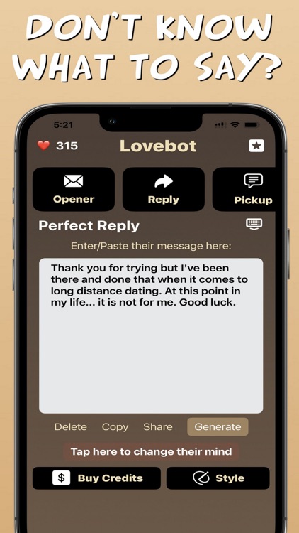 AI Text Response Lovebot Aura screenshot-3