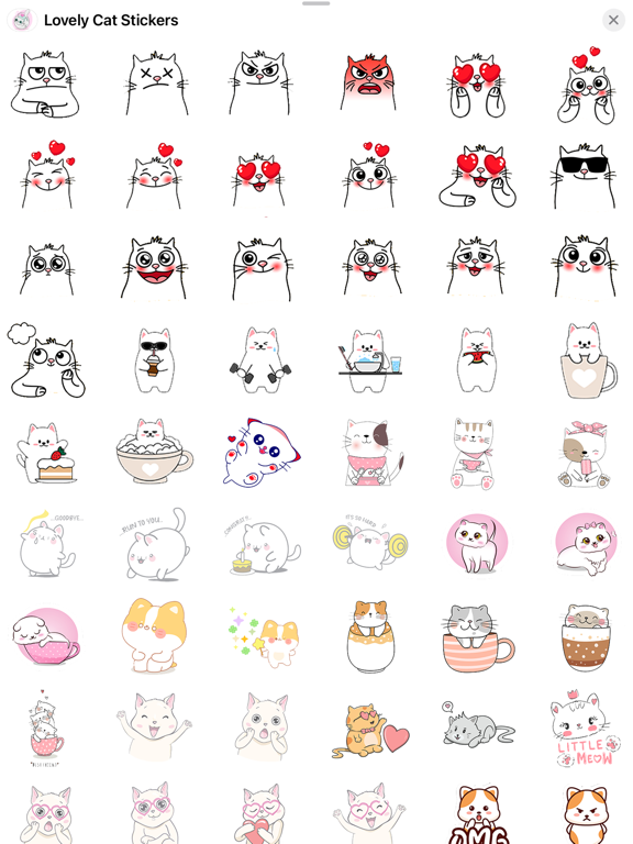 Screenshot #5 pour Lovely Cat - Animated Stickers