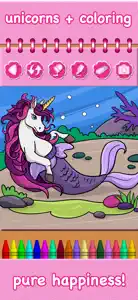 Pony Mermaid Coloring Book screenshot #4 for iPhone