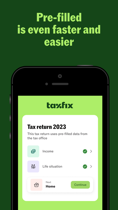 Taxfix: Tax return for Germany Screenshot