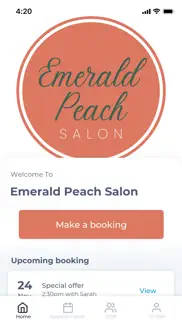 emerald peach salon iphone screenshot 1