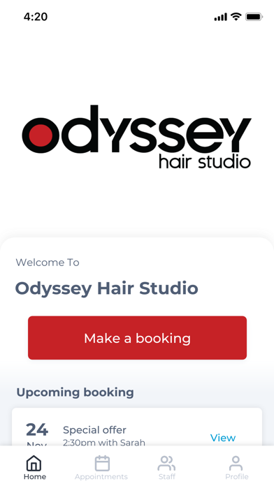 Odyssey Hair Studio Screenshot