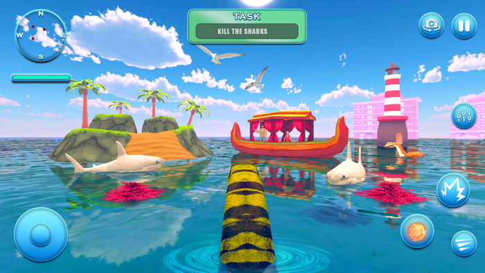 Angry Sea Monster Simulator 3d