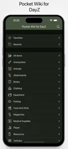 Pocket Wiki for DayZ screenshot #1 for iPhone