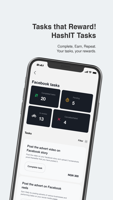 HashIT App Screenshot