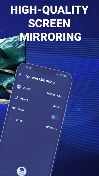 Samsung Screen Mirroring TV Screenshot