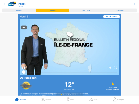 La Chaîne Météo iPad app afbeelding 4