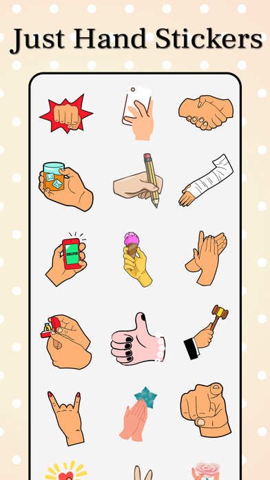 Just Hand Stickers Screenshot