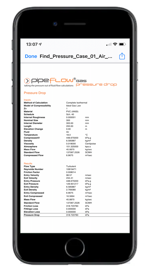 #8. Pipe Flow Gas Pressure Drop (iOS) 由: Pipe Flow Software
