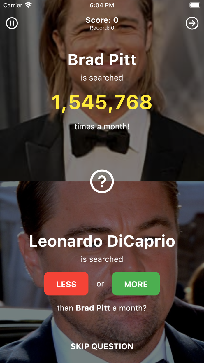 What Search More or Less