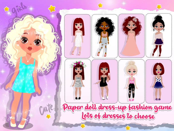 DIY Paper Doll Chibi Dress Up