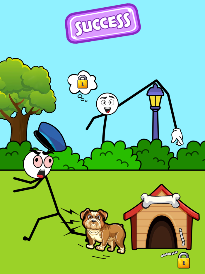 Stickman Thief Puzzle IQ Game